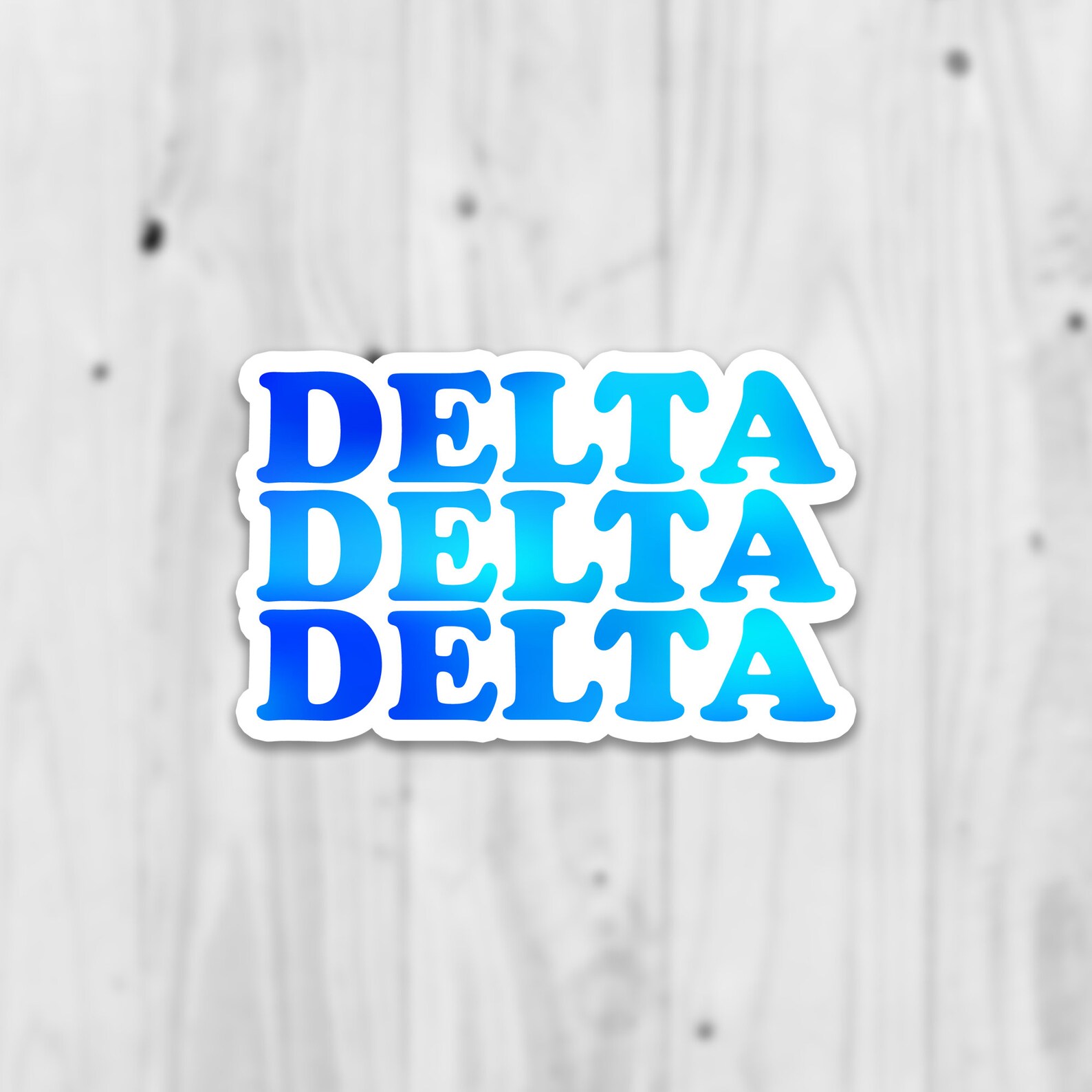 Delta Delta Delta Laptop Sticker Free Shipping Water | Etsy