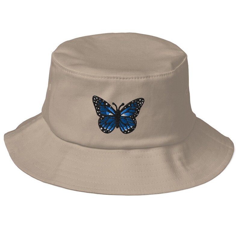 Butterfly Bucket Hat Embroidered Bucket Hat Etsy