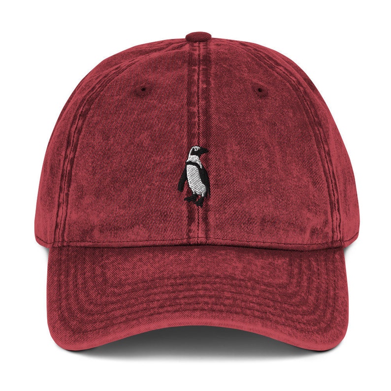 nature hat Vintage Penguin Baseball Cap Dad hat bird hat bird lover gift African Cape Penguin embroidered hat penguin cap wildlife