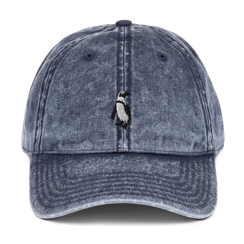 nature hat Vintage Penguin Baseball Cap Dad hat bird hat bird lover gift African Cape Penguin embroidered hat penguin cap wildlife