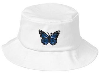 Butterfly Bucket Hat | Embroidered Bucket Hat