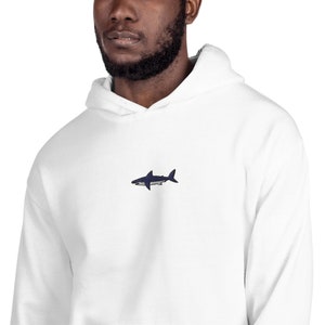 Embroidered Unisex Shark Hoodie