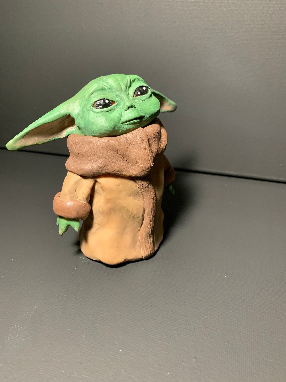 Hand Made Baby Yoda Sculpture Etsy