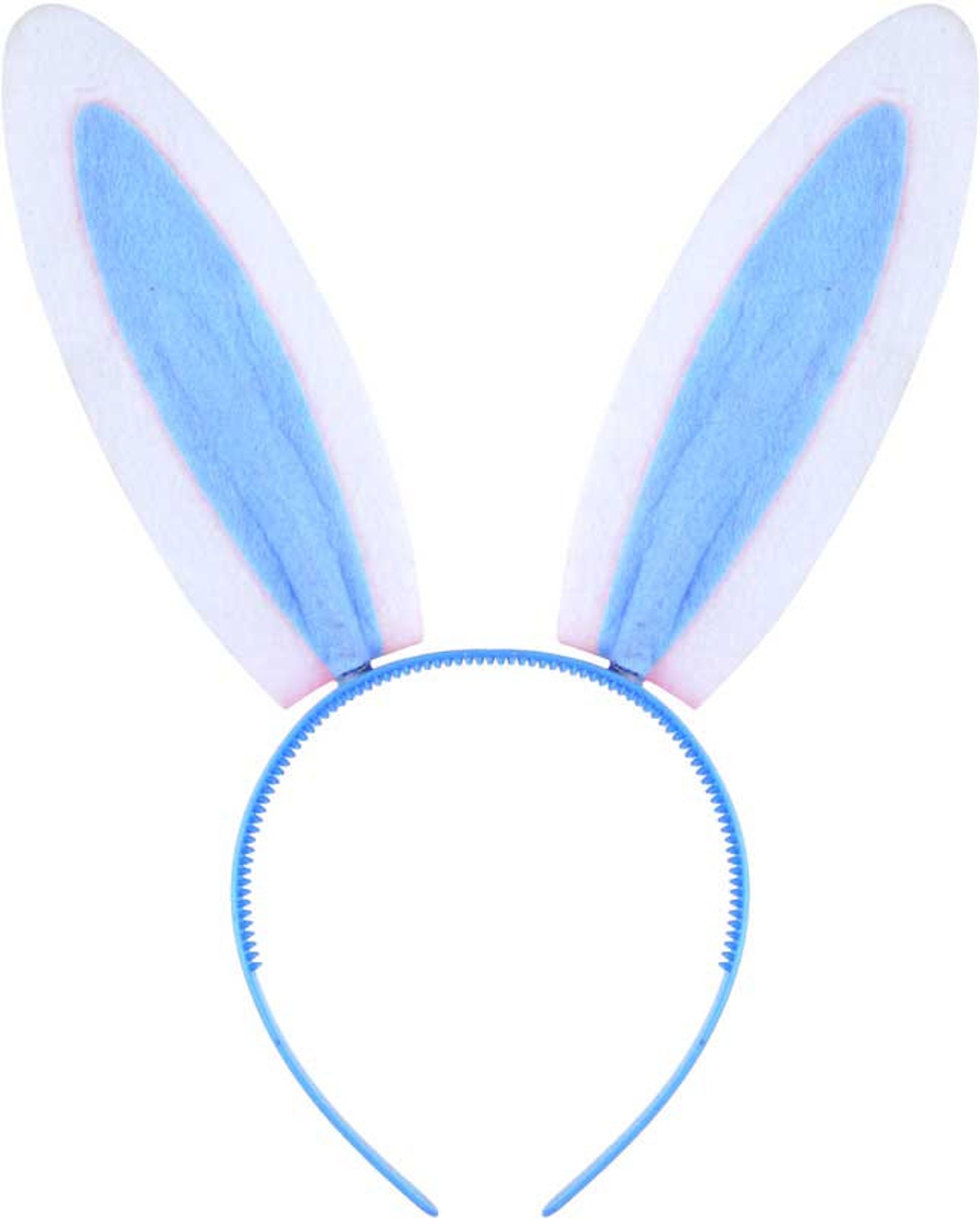 Blue Bunny Ears Headband Etsy