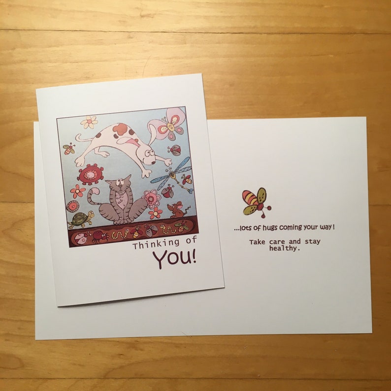 Thinking of You Note Card Set of 7 Etsy