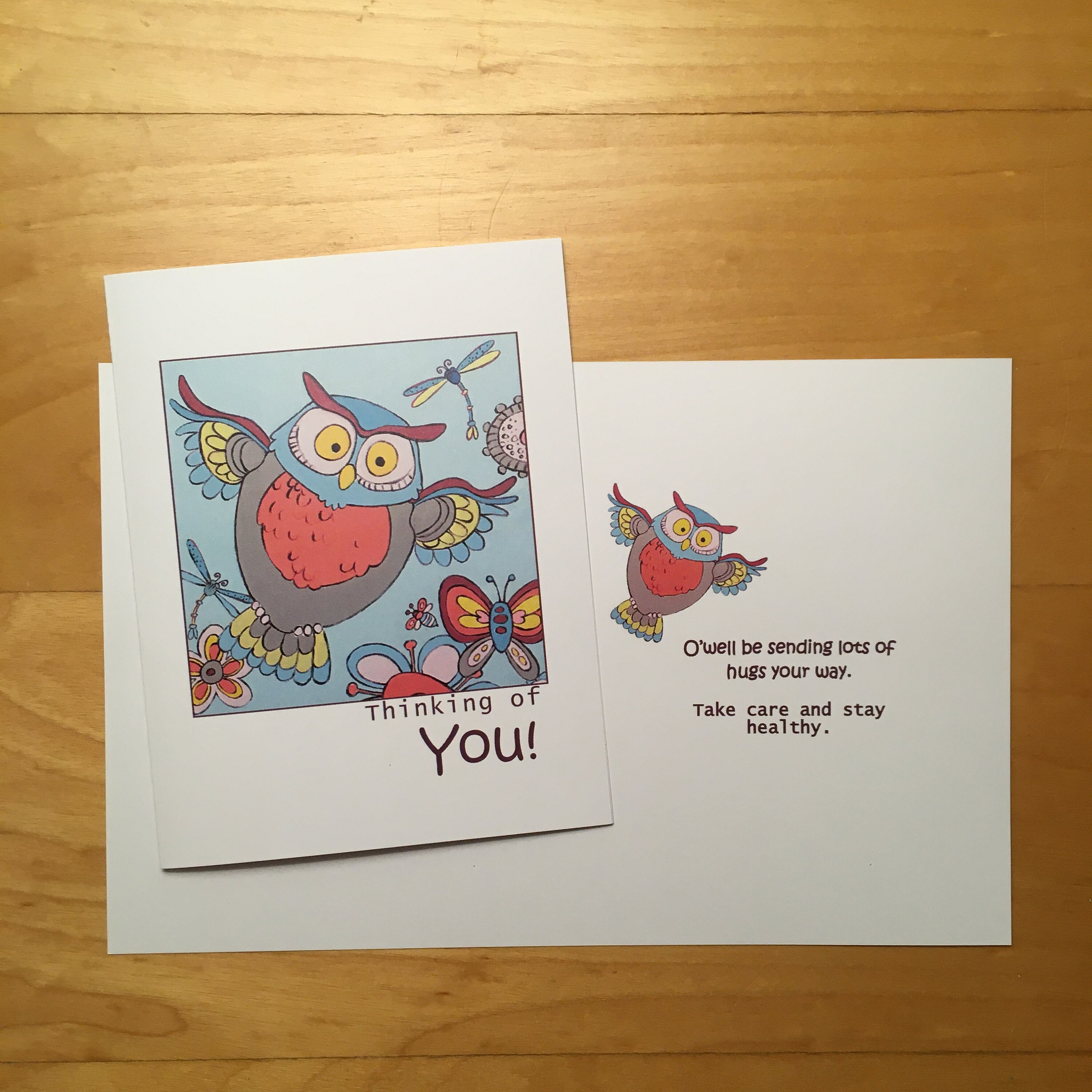 Thinking of You Note Card Set of 7  Etsy