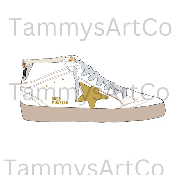 Golden Goose High Top PNG