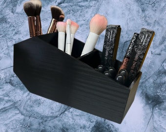 Coffin Shaped Makeup Tool Organizer 3D-Printed