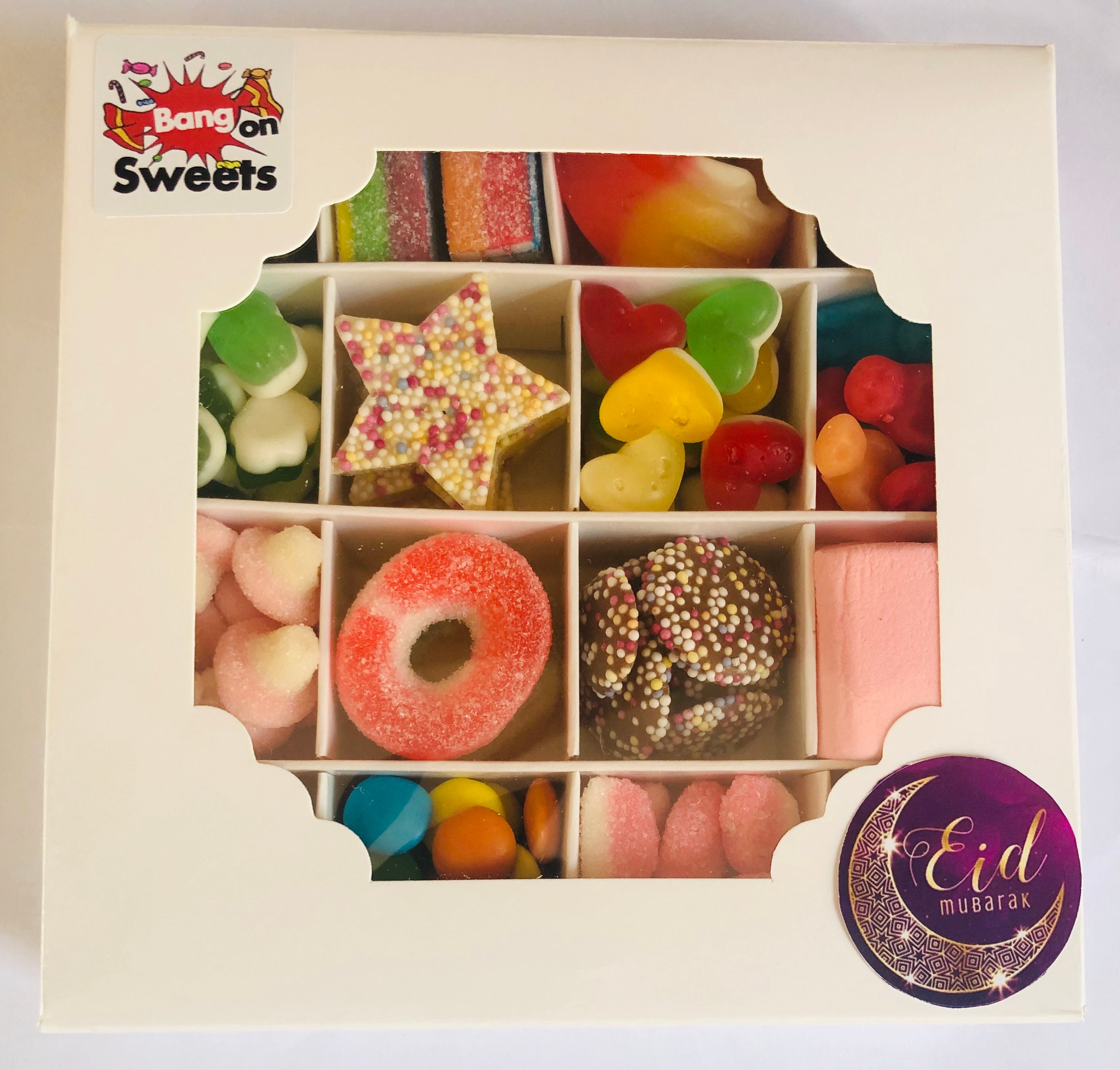 Eid Halal Sweets Box filled with a selection of Sweets Etsy