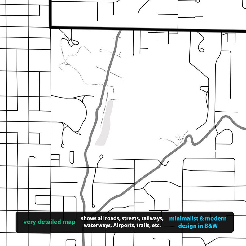 Quincy Map Print Quincy Wall Art Quincy Poster Illinois Etsy