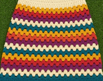 Crochet Skirt Pattern  Boho Festival Style PDF Download