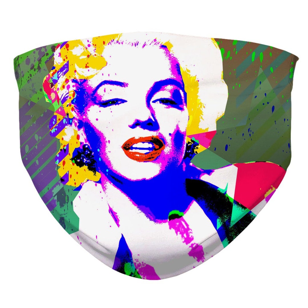 Marilyn Monroe Mask Custom Face Mask With Filter Pocket and Nose Wire ...