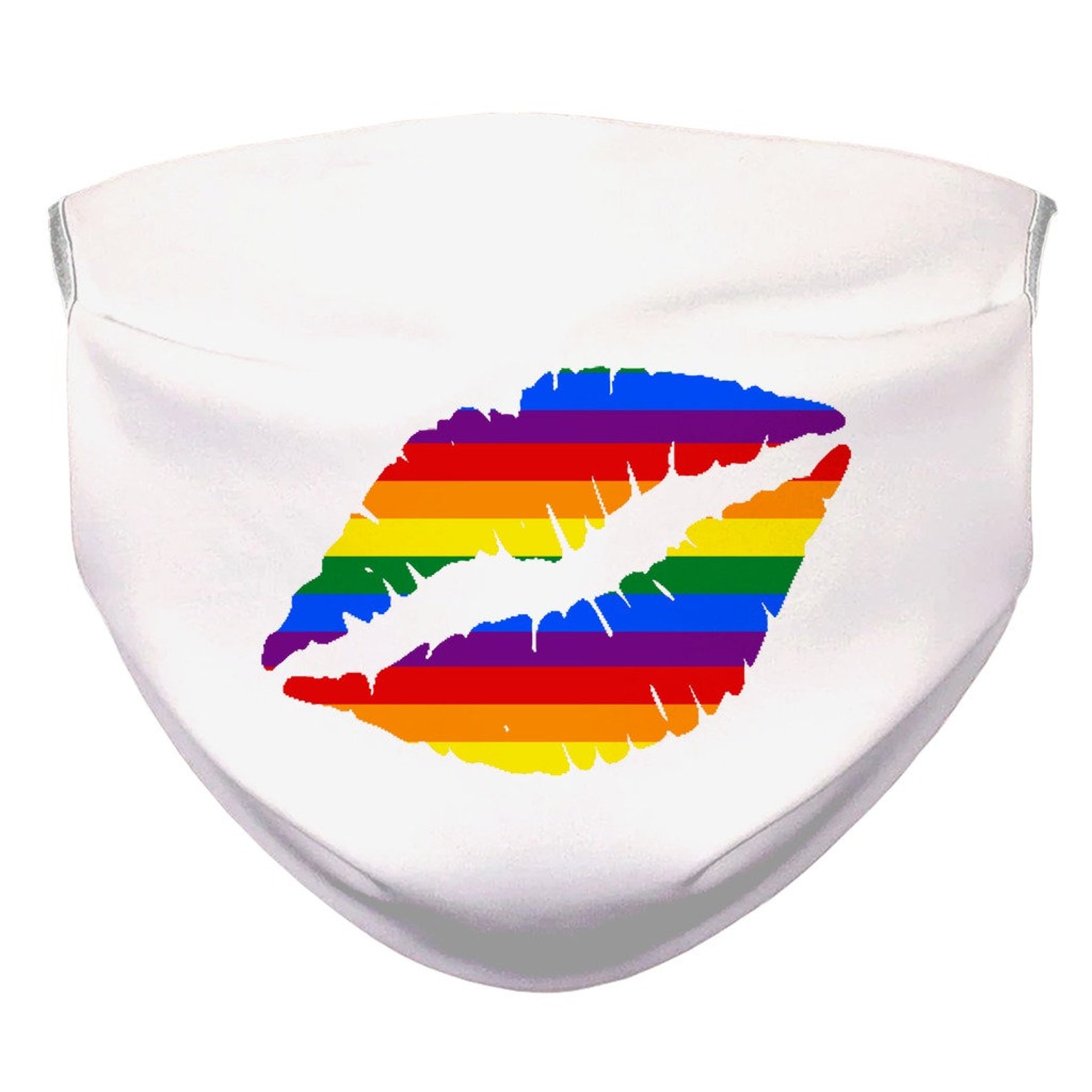 Gay Lips Custom Face Mask With Filter Pocket Face Mask Washable