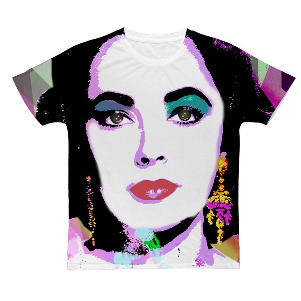 Elizabeth Taylor T-shirt Classic Sublimation Adult T-Shirt Unisex T-shirt Gay T-shirt