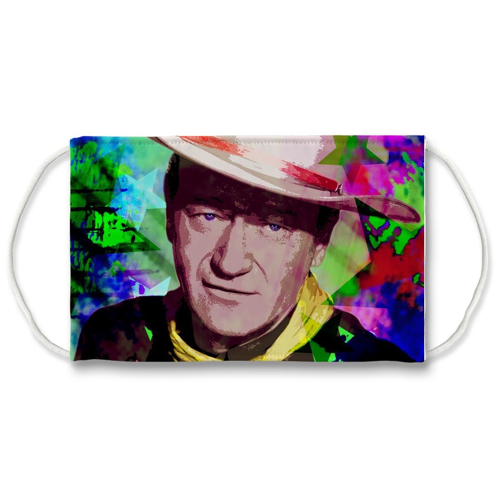 John Wayne Face Mask Custom Face Mask With Filter Pocket and Etsy