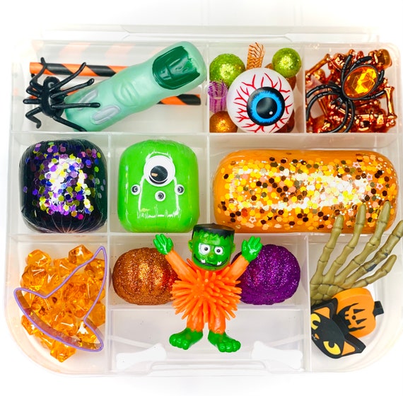 Halloween Play Dough Kit Play Dough Kit Halloween Sensory