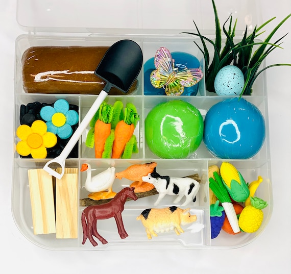 Farm Play Dough Kit Farm Sensory Kit Farm Animal Play