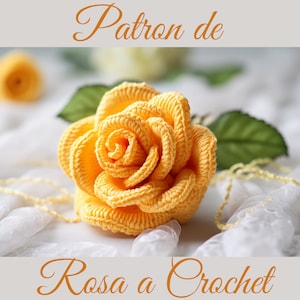 Agrega un toque de alegría a tu hogar, Rosa hecha a mano, puedes hacerlo con nuestro Patrón de Girasol en Crochet, en formato PDF