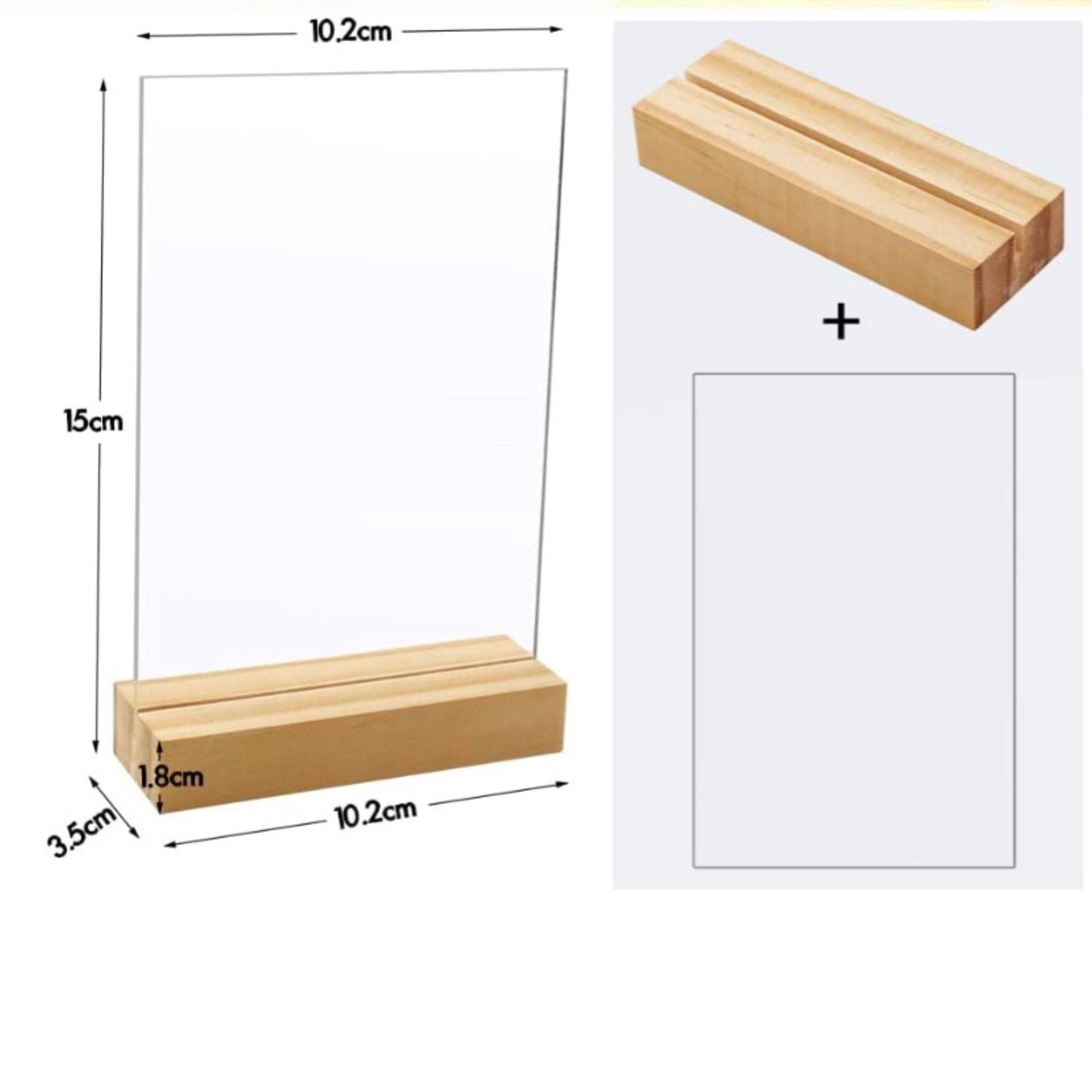 Letrero De Mesa De Acrílico Transparente Personalizado – 4x6” Con ...