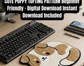 Puppy Tufting Pattern, Beginner Desk Mat, Wrist Rest Rug (PDF Pattern)