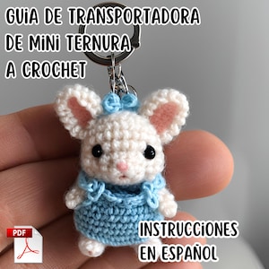 patron a crochet de trans portadora mini ternura  Amigurumi tutorial PDF en español descarga en PDF.