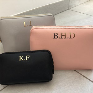 Personalised Makeup Accessory Case - Monogram Bag - Cosmetic Bag - Makeup Bag Set - Travel Bag - Mothers Day - Bridesmaids Gift