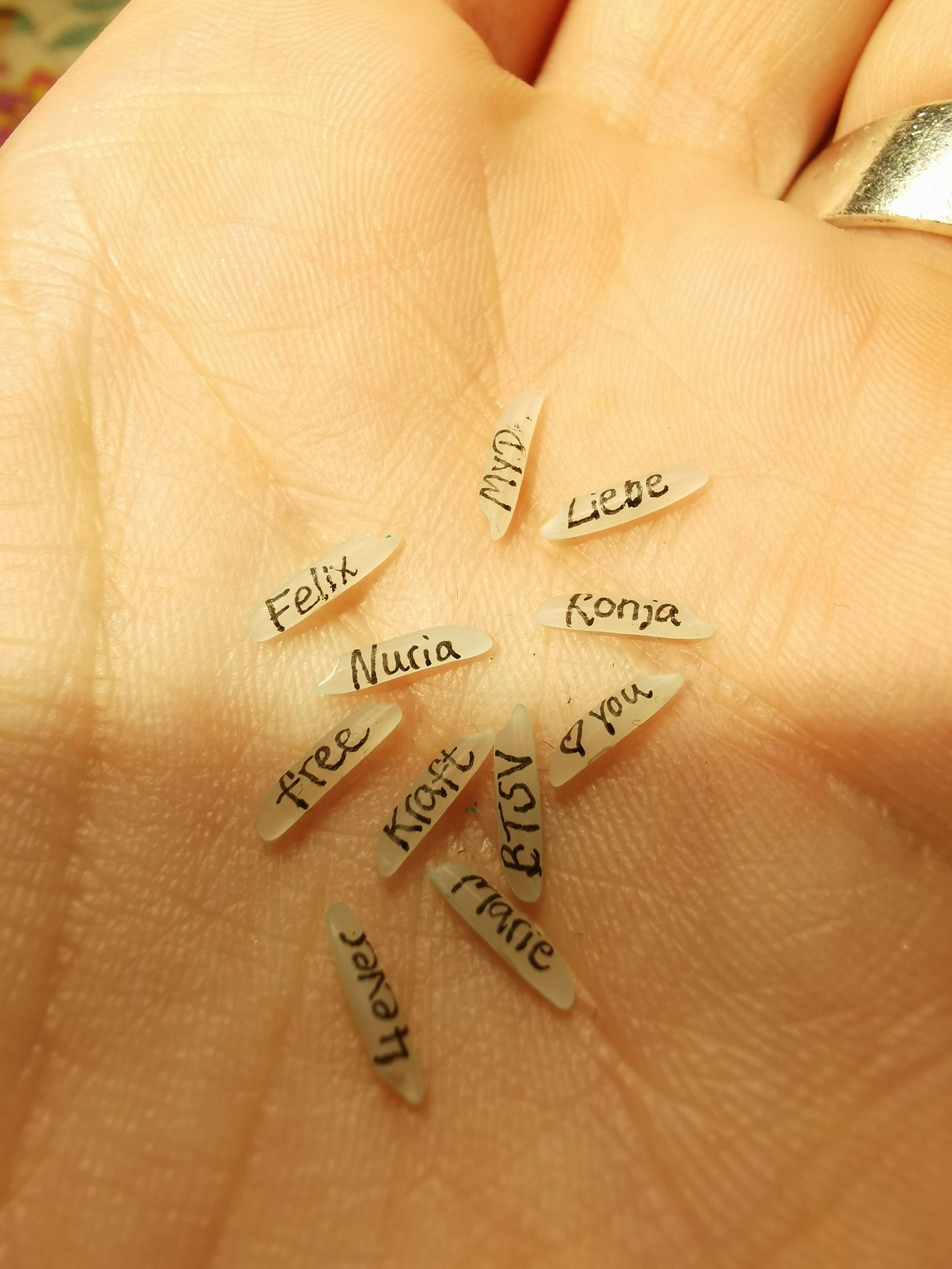 Corndesign Your Name on a Rice Grain.keychain.stainless Etsy