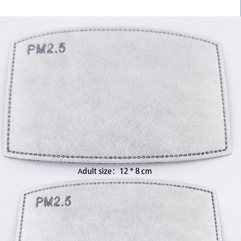 10 Filters for Face Mask Replacement Filters Face Mask Etsy