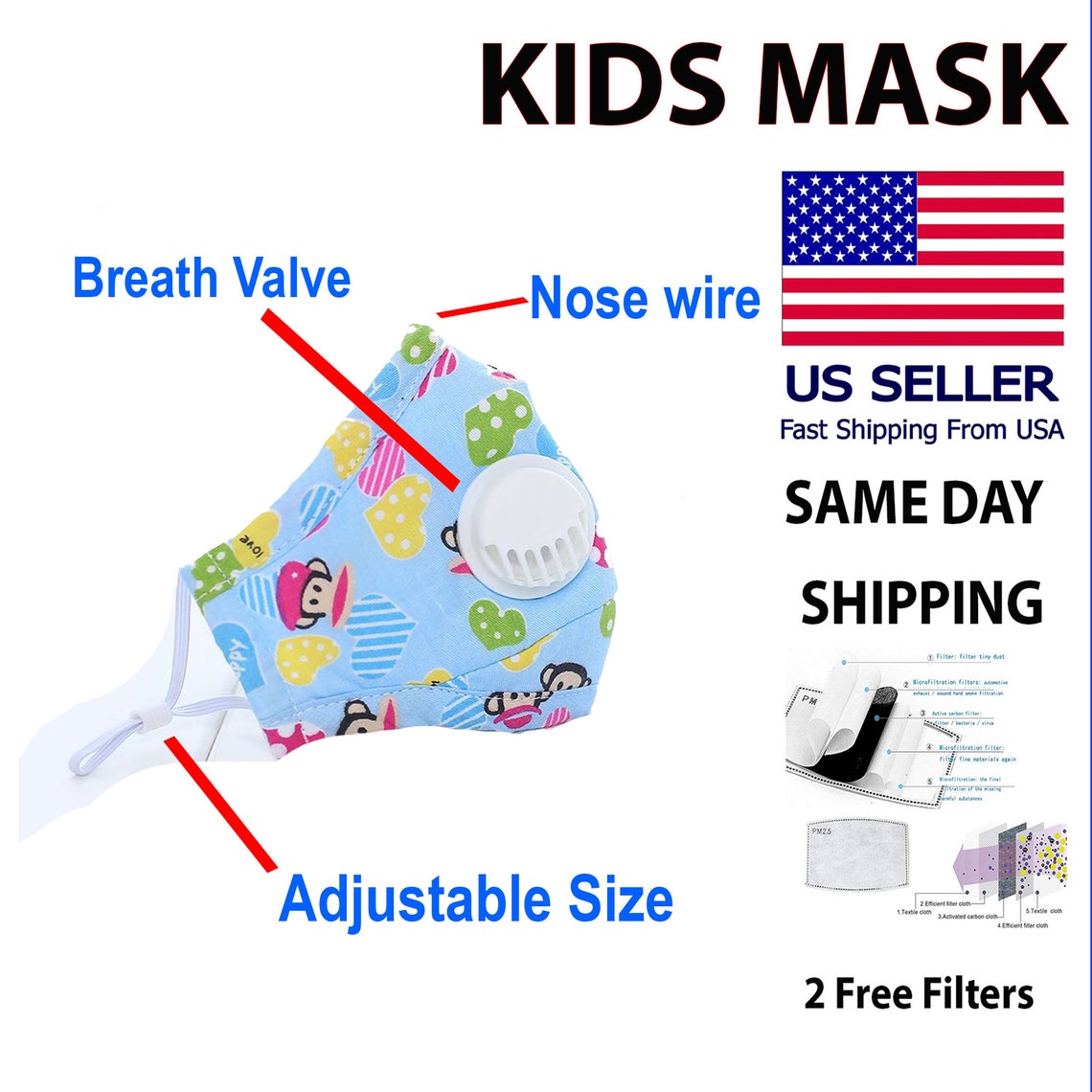 Baby Face Mask Owl Mint Design Face Mask Washable Reusable. Etsy