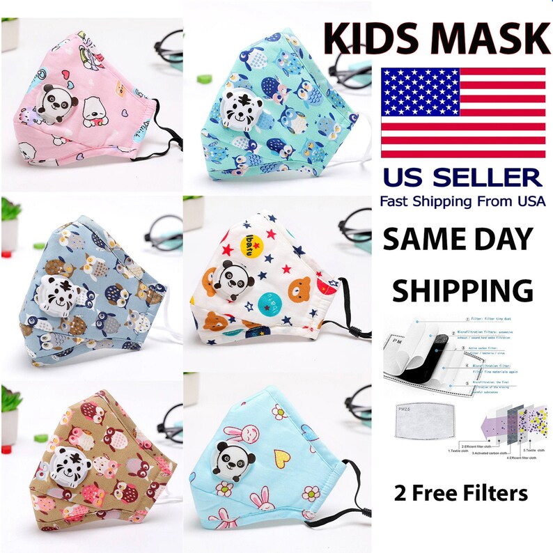 Kids Face Mask Toddler Face Mask USA Made Breathable Etsy