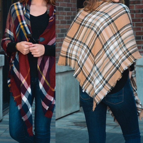 woolen poncho shawl
