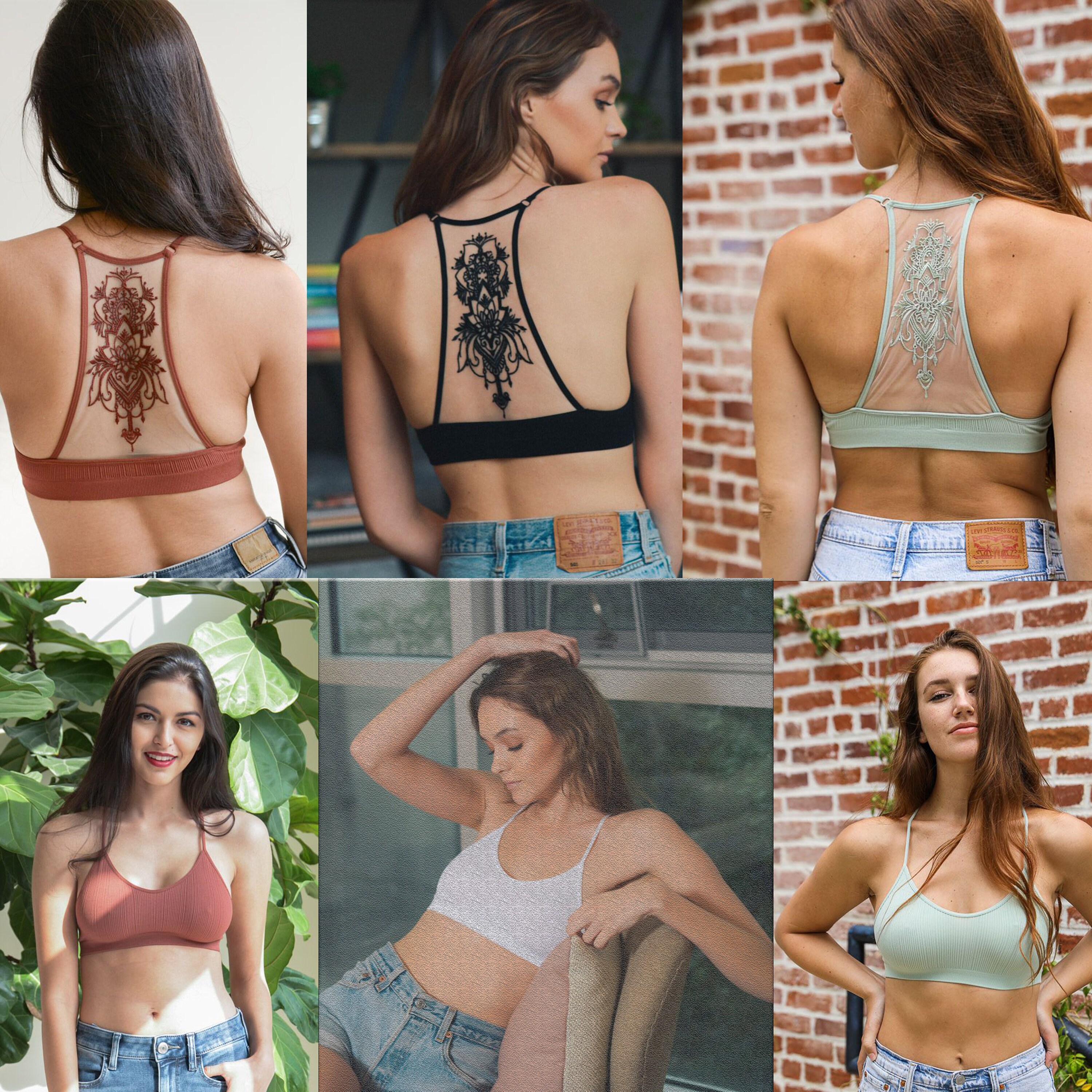 Lace Back Bralette -  Canada