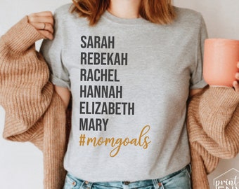 Miracle Bible Mom List Shirt, #momgoals Shirt, Miracle Births Shirt, Faith T-Shirts, Bible Women Shirt, Christian Mom Shirt, Pregnancy Tee
