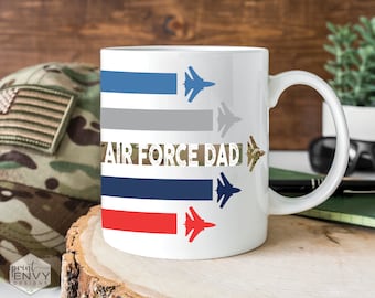 Air Force Dad Mug, Air Force Mugs, Military Dad Gift, US Air Force Dad Gift, Air Force Fathers Day Gift, USAF Camo Mug, Flight Formation Mug