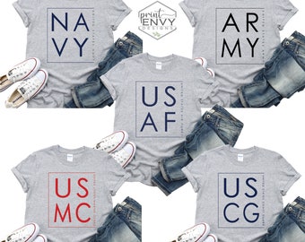 Military Shirts, Air Force Shirts, Army Shirt, US Navy Shirt, Marine Corps Shirt, Coast Guard Shirt, Military Gift, Basic Graduation Shirt