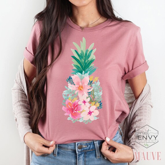 Pineapple Tshirt Pineapple Flower Shirt 