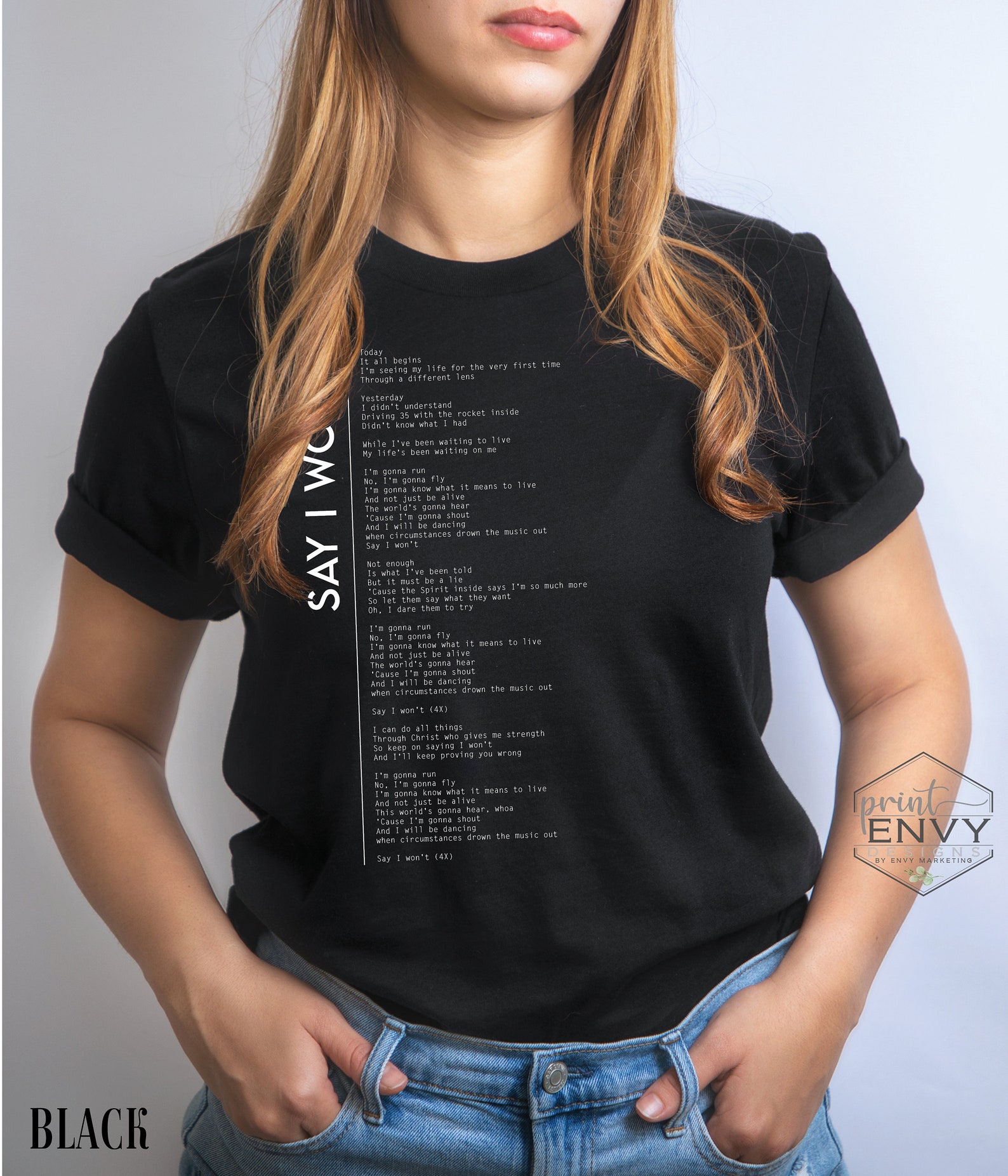 christian lyric shirts
