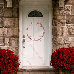 Front door step mock up for your sign and wreath designs digital white door mock-ups decal and SVG mockup instant download