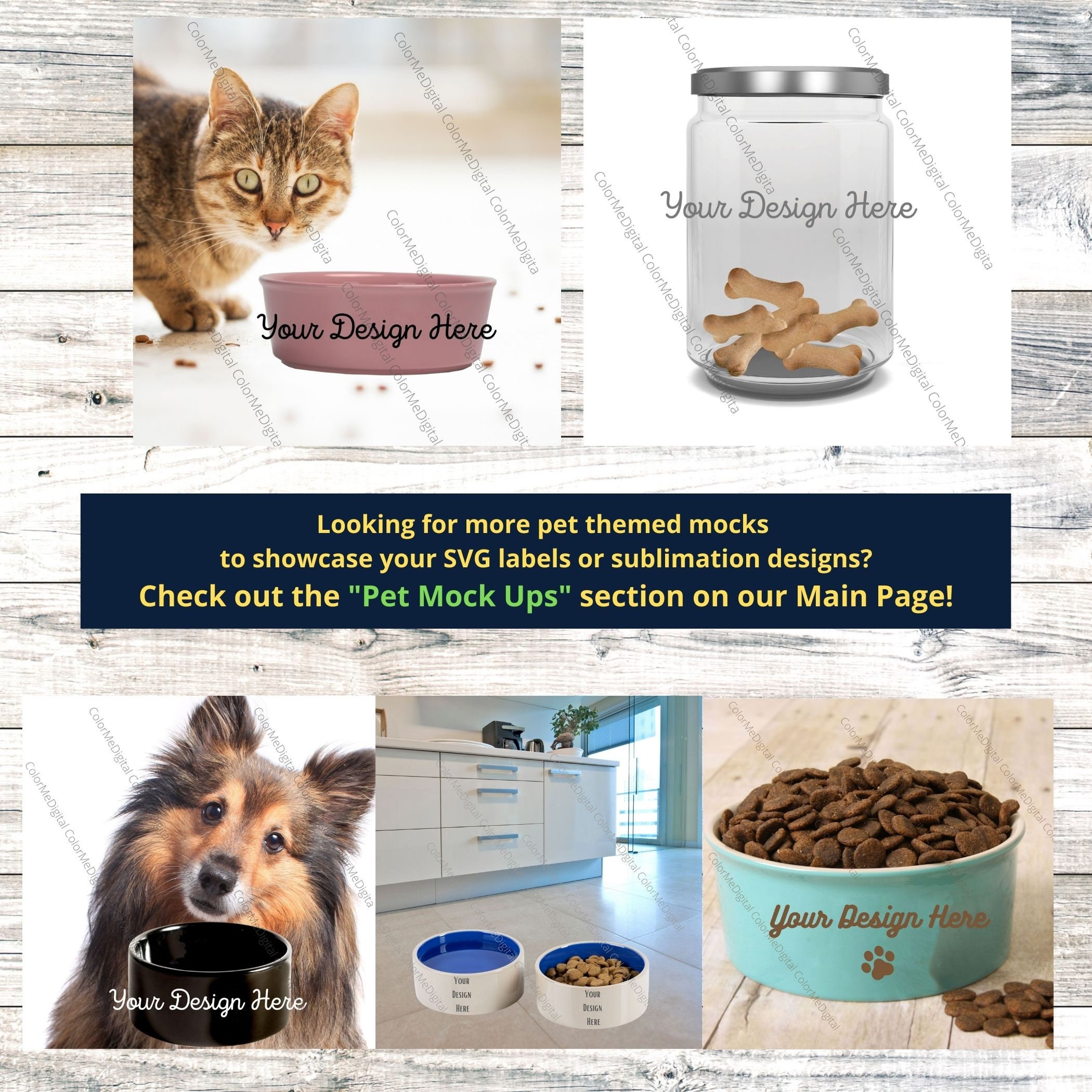 Download Pet Bowl Mock Up Ceramic dog dish MockUp cat Bowl Mock Up ...