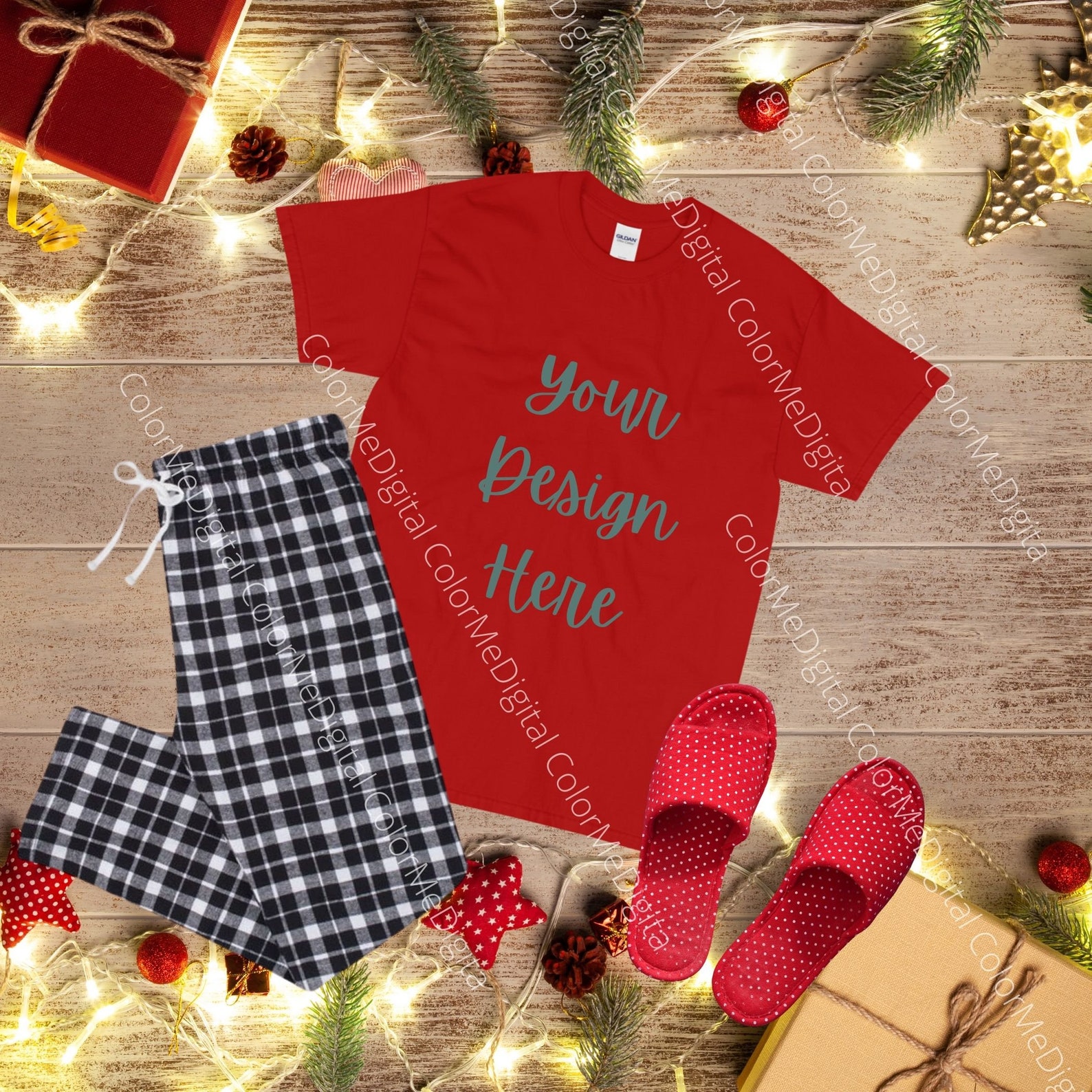 Download Weihnachten Mock bis Weihnachten Morgen Gildan 2000 rot | Etsy