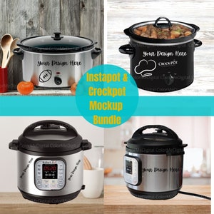 Instapot mockup bundle crockpot mock up bundle FOUR mock-ups for your SVG cut files