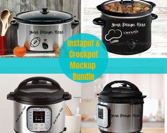 Instapot mockup bundle crockpot mock up bundle FOUR mock-ups for your SVG cut files