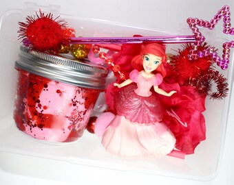Princess Playdough Kit, Sleeping Beauty Playdoh Kit, Cinderella Playdough Kit, Little Mermaid Sensory Kit, Rapunzel Playdough, Belle Playdoh