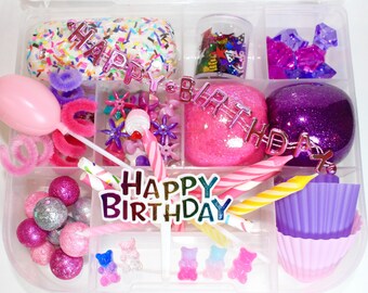 Birthday Playdough Kit, Birthday Sensory Kit, Celebration Playdough Kit, Child's Birthday Gift, Kid's Birthday Present