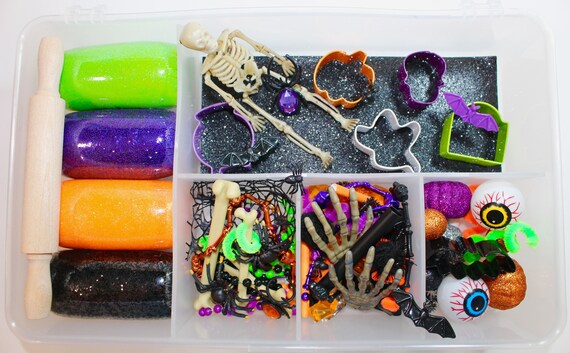 Halloween Playdough Kit Halloween Sensory Kit Halloween
