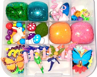Fairy Garden Playdough Kit, Fairy Garden Playdoh, Fairy Garden Activity, Fairy Garden Sensory, Loose Parts, Montessori
