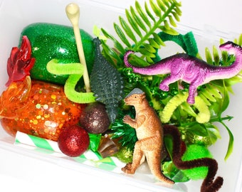 Dinosaur Playdough Kit, Dinosaur Playdoh Kit, Play Dough Kit, Play Doh Kit, Sensory Kit, Montessori