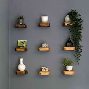 Lousarn Mini Floating Shelf: Handcrafted Solid Wood