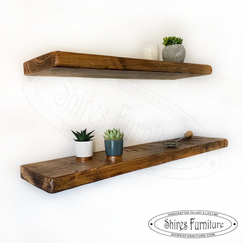 Solid Wood Floating Shelf 22cm X 4.7mm Thick 9in X Etsy UK