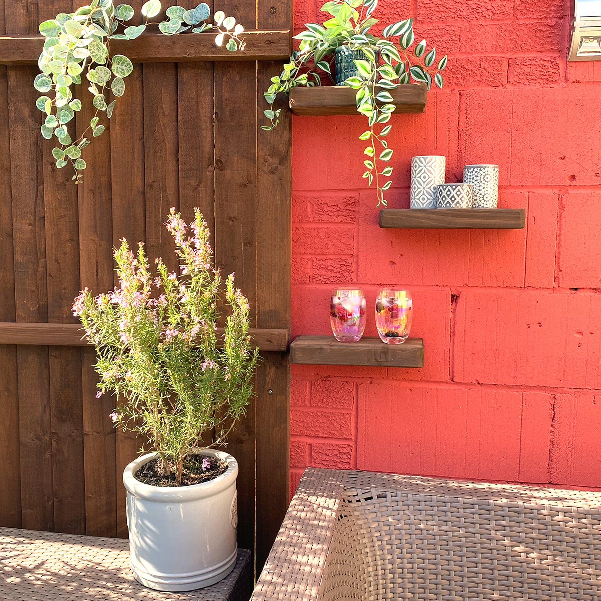 Garden Wall Shelves Garden Decor Outdoor Shelves Etsy UK